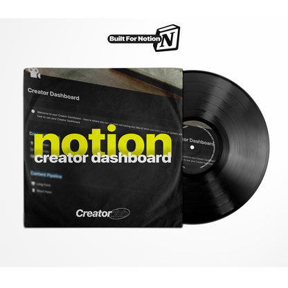 Notion Creator Dashboard