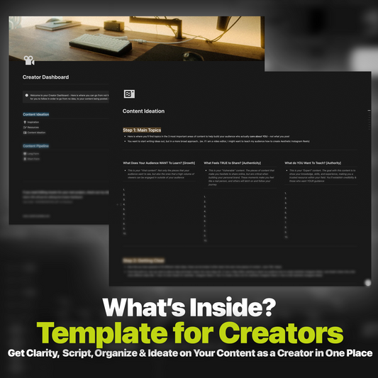 Notion Creator Dashboard