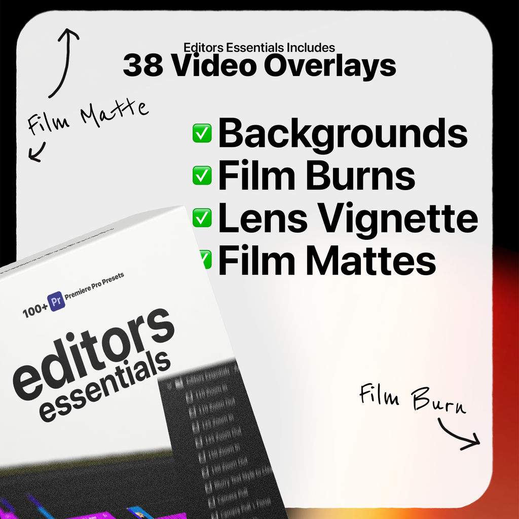 Editors Essentials - 100+ Adobe Premiere Pro Presets